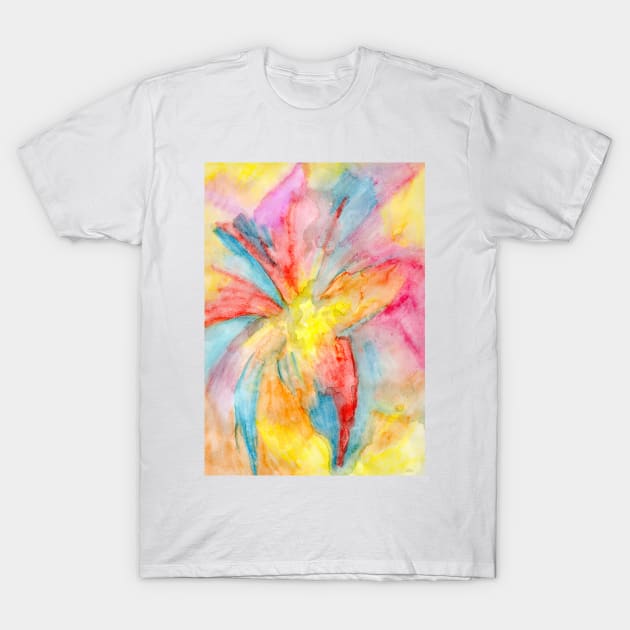 Watercolour Lily T-Shirt by halideO